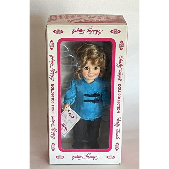 Vintage SHIRLEY TEMPLE 8" DOLL 1982 Ideal Asian Outfit Blue Black Box Tag - Picture 6 of 13